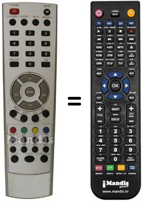 T&eacute;l&eacute;commande &eacute;quivalente REMCON895