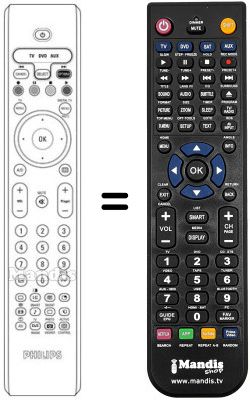 Replacement remote control REMCON572 Replacement remote control REMCON572
