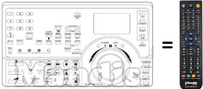 Telecomando equivalente NordMende V6005S Telecomando equivalente NordMende V6005S