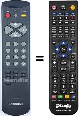 Telecomando equivalente Samsung CB5073Z Telecomando equivalente Samsung CB5073Z