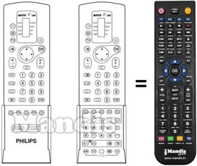 Replacement remote control REMCON642 Replacement remote control REMCON642