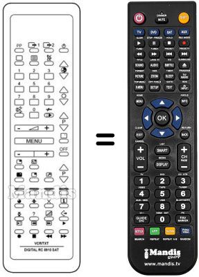 Replacement remote control REMCON639 Replacement remote control REMCON639
