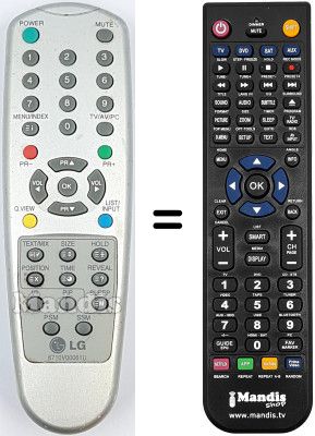 Replacement remote control LG RZ20LA31
