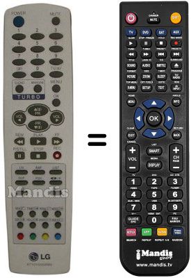 Replacement remote control LG CE29Q40RQ