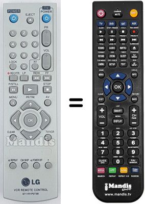 Replacement remote control LG MG66