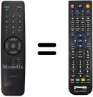 Gleichwertige Fernbedienung LG 6710V00039C