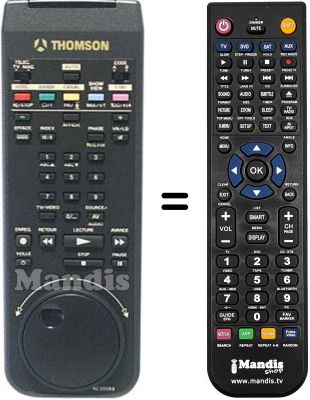 Replacement remote control Thomson 925TX1502