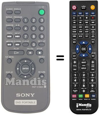 Telecomando equivalente RMT-D182A