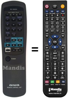 Télécommande équivalente RC-6AS14