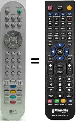 Gleichwertige Fernbedienung LG AKB30377801