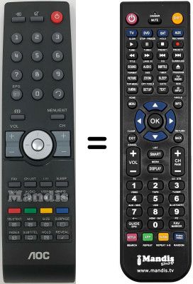 Telecomando equivalente AOC L42HA81