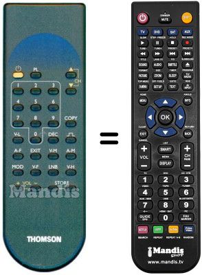 Telecomando equivalente REMCON1206 Telecomando equivalente REMCON1206