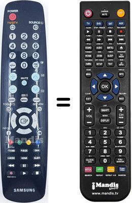 Télécommande équivalente Samsung LE37A437T2D / /XXC Télécommande équivalente Samsung LE37A437T2D / /XXC