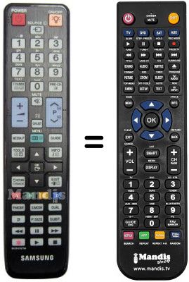Telecomando equivalente Samsung UE55C6000 Telecomando equivalente Samsung UE55C6000