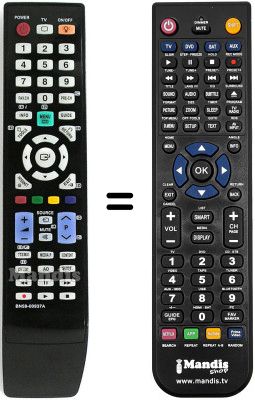Replacement remote control Samsung UE32B7090WP/XZG
