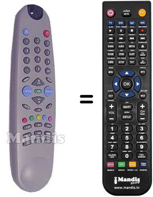 Replacement remote control Beko NR28T69
