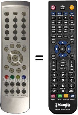 Gleichwertige Fernbedienung Bush RF6685DVPL
