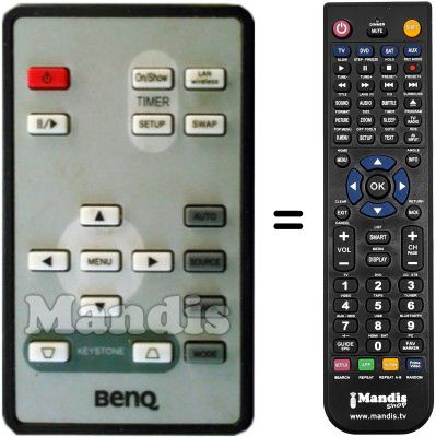 Télécommande équivalente Benq004