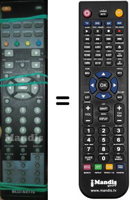 Telecomando equivalente Blusens H9132-1070555