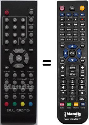 Telecomando equivalente Blusens GCOVA1028SJ