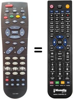 Replacement remote control Hitachi X100105