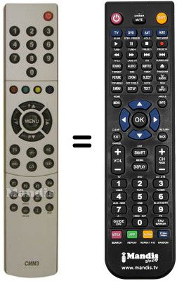 Télécommande équivalente NordMende MD40333 Télécommande équivalente NordMende MD40333