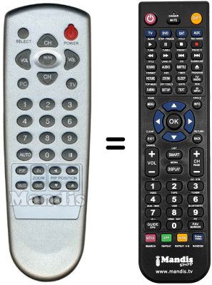 Replacement remote control Sliding ST1703W