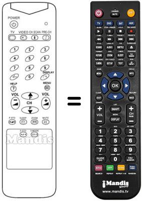 Replacement remote control Samsung CX5099 Replacement remote control Samsung CX5099
