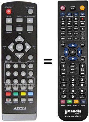 Télécommande équivalente REMCON588