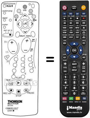 Telecomando equivalente REMCON1175 Telecomando equivalente REMCON1175