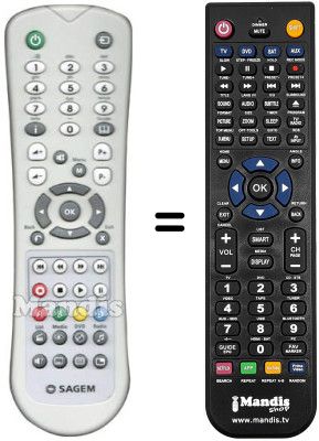 Telecomando equivalente Sagem DTR6700T