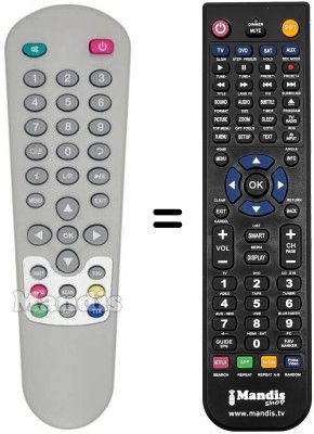 Gleichwertige Fernbedienung REMCON636