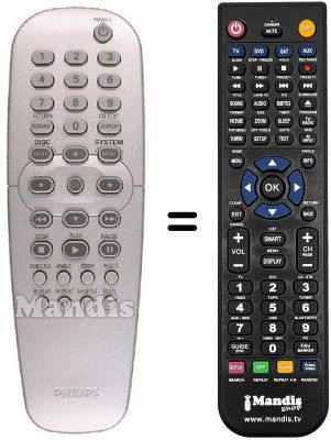 Replacement remote control REMCON498 Replacement remote control REMCON498