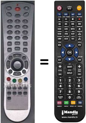 Telecomando equivalente RC2600-3