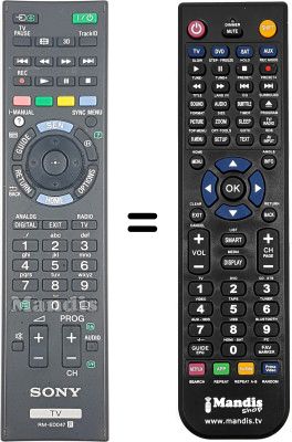 Replacement remote control Sony KDL-40EX653