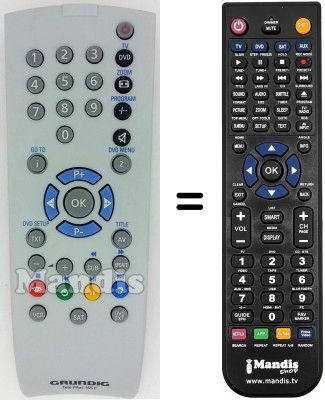 Telecomando equivalente Grundig XEPHIA32LXW82-5500TOP Telecomando equivalente Grundig XEPHIA32LXW82-5500TOP