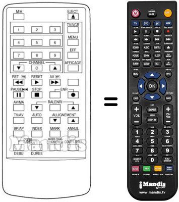 Replacement remote control REMCON296