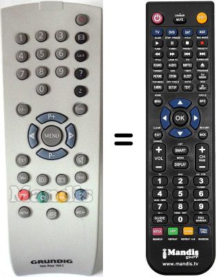 Telecomando equivalente Grundig LCD 45-9410TOP Telecomando equivalente Grundig LCD 45-9410TOP