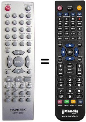 Telecomando equivalente Beko DVD2008