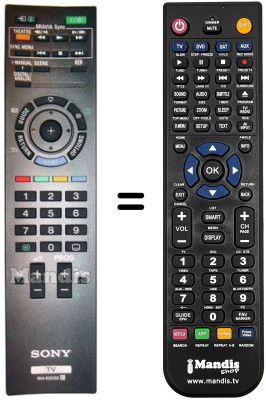Replacement remote control Sony REMCON065 Replacement remote control Sony REMCON065