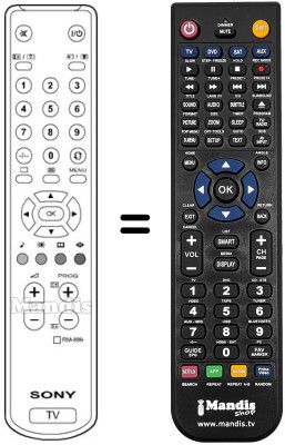 Replacement remote control Sony REMCON003 Replacement remote control Sony REMCON003