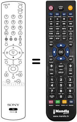 Replacement remote control REMCON1172 Replacement remote control REMCON1172