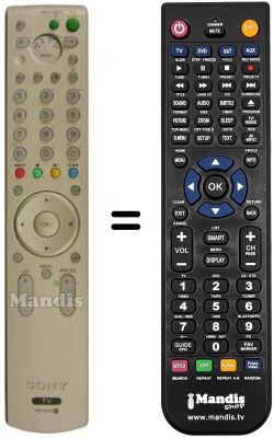 Replacement remote control REMCON125 Replacement remote control REMCON125