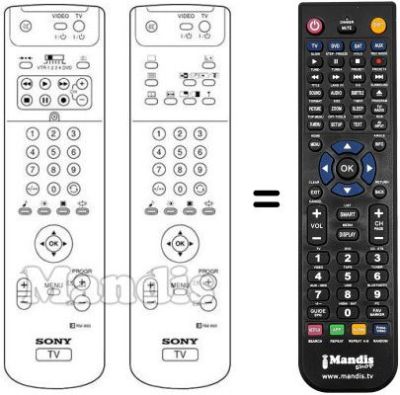 Replacement remote control REMCON1304 Replacement remote control REMCON1304
