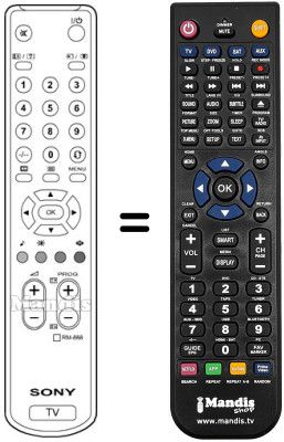 Replacement remote control REMCON1207 Replacement remote control REMCON1207