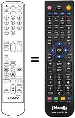 Replacement remote control REMCON688 Replacement remote control REMCON688