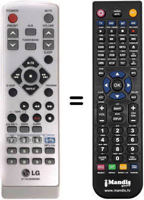 Replacement remote control LG LM-M140D