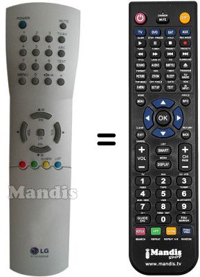 Replacement remote control LG CE-21S18ET