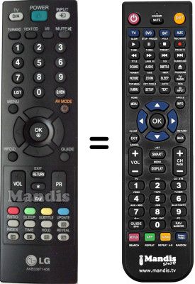 Télécommande équivalente LG M237WD