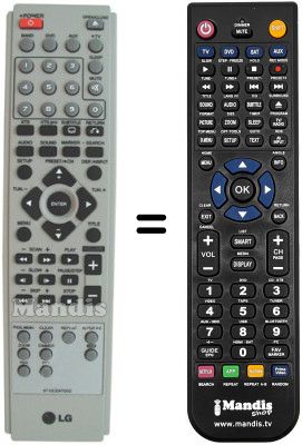 Replacement remote control LG 6710CDAT05G